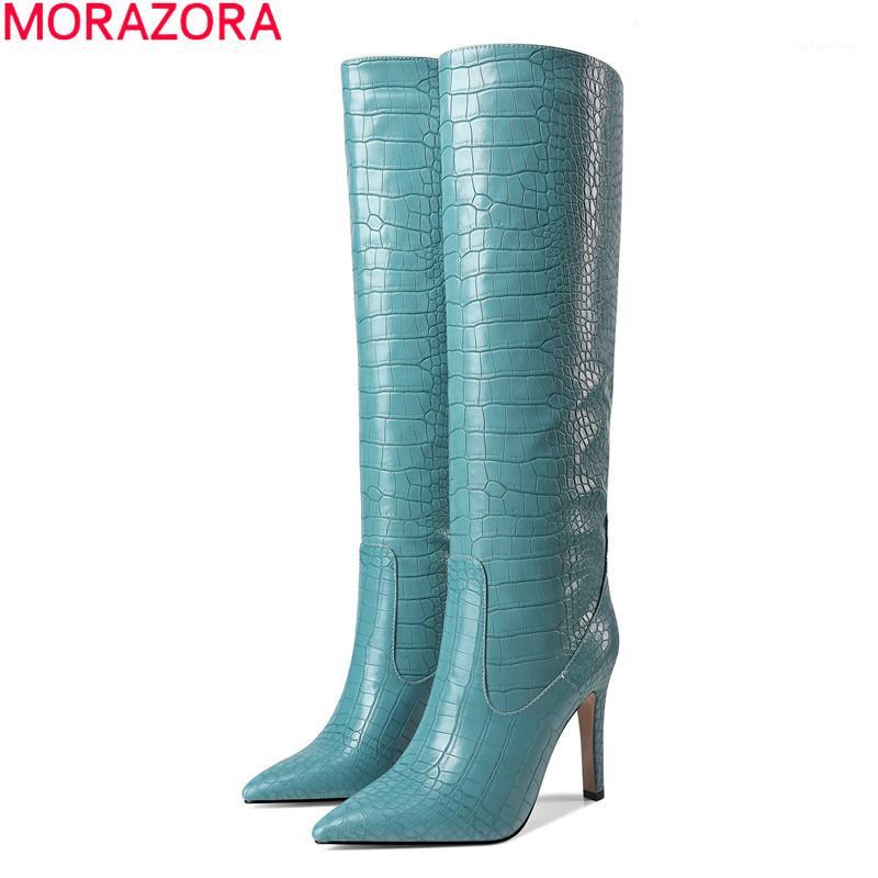 MORAZORA 2020 Big size 34-43 women boots sexy extreme high heels pointed toe ladies shoes winter 5 colors knee high boots1, Black
MORAZORA 2020 Big size 34-43 women boots sexy extreme high heels pointed toe ladies shoes winter 5 colors knee high boots1, Black