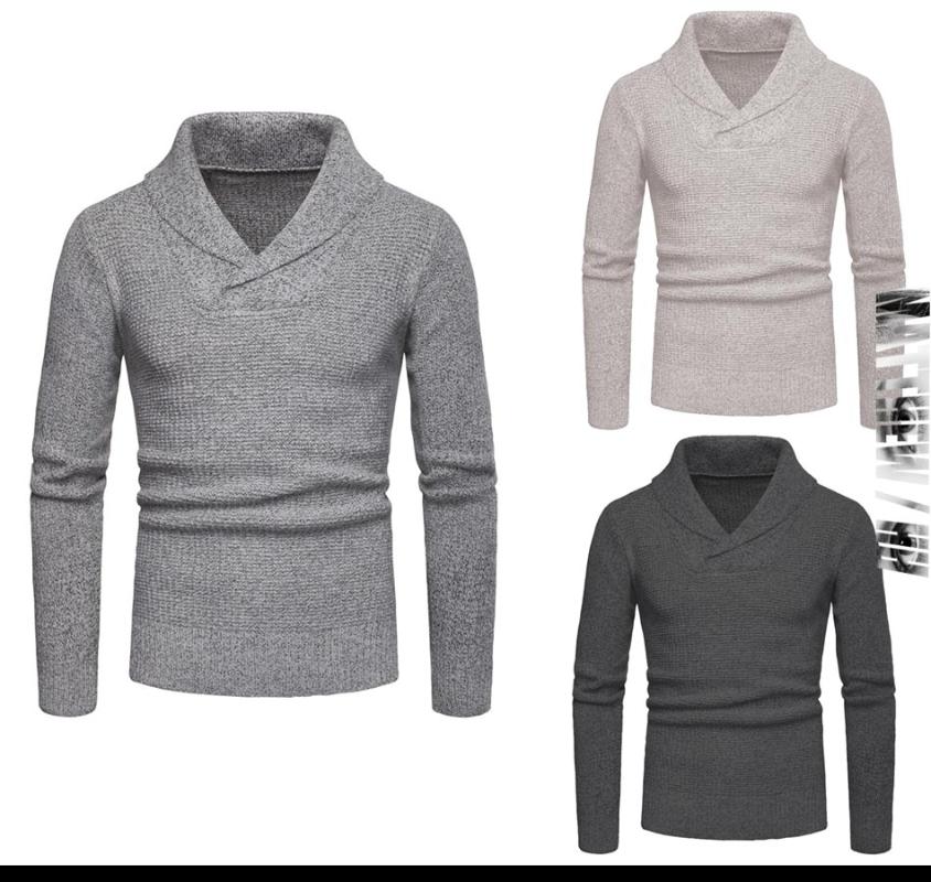2020 Men's casual sweater men's V-Neck long sleeve warm sweater business casual top A033, Khaki
2020 Men's casual sweater men's V-Neck long sleeve warm sweater business casual top A033, Khaki