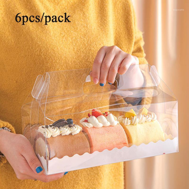 6pcs Transparent Cake Roll Packaging Box With Tray Cake Boxes And Packaging Cupcake Box With Handle Swiss Roll Container Dessert1
6pcs Transparent Cake Roll Packaging Box With Tray Cake Boxes And Packaging Cupcake Box With Handle Swiss Roll Container Dessert1