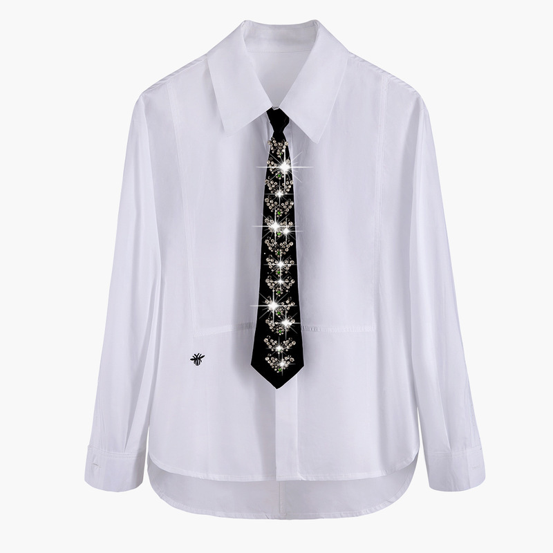 2020 Feeling Expensive New Heavy Collision Tie Embroidered Shirt S1096 Joker Pure Color D8ay, White
2020 Feeling Expensive New Heavy Collision Tie Embroidered Shirt S1096 Joker Pure Color D8ay, White