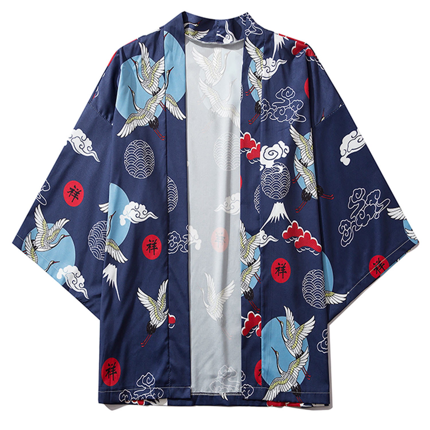 2021 New Aelfric Eden Group Crane Print Shirts Jacket Japanese Streetwear Jackets Thin Hip Hop Kimono Front Open Tops 2by6, Blue
2021 New Aelfric Eden Group Crane Print Shirts Jacket Japanese Streetwear Jackets Thin Hip Hop Kimono Front Open Tops 2by6, Blue