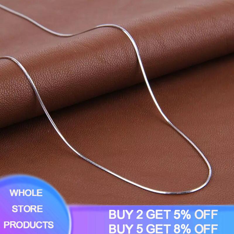 Never Fade High Quality Fashion Hot Sell Snake Chain 925 Sterling Silver Ladies`Snake Necklaces Jewelry Gift Wholesale WN01
Never Fade High Quality Fashion Hot Sell Snake Chain 925 Sterling Silver Ladies`Snake Necklaces Jewelry Gift Wholesale WN01