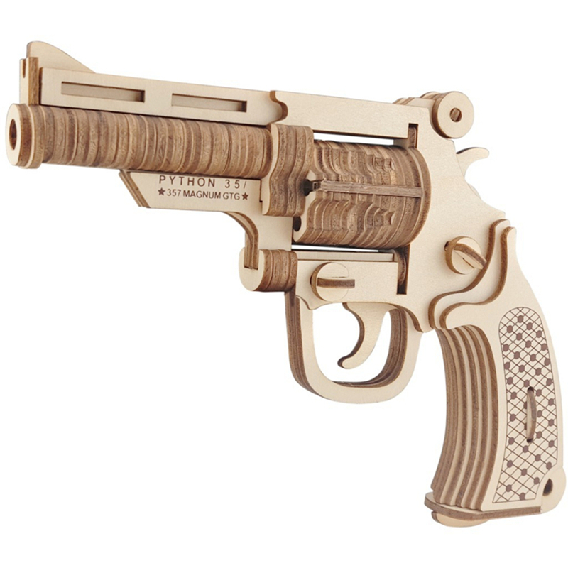 Revolver Puzzle 3D Wooden Puzzle Model Kit Woodcraft Assembly Kit Toy Adult DIY Craft Building Laser Cutting Toys for Children
Revolver Puzzle 3D Wooden Puzzle Model Kit Woodcraft Assembly Kit Toy Adult DIY Craft Building Laser Cutting Toys for Children