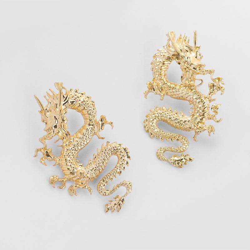 Punk Gold Tone Dragon Stud Earrings For Women 2021 Unique Chic Metal Dragon Statement Earrings Jewelry Femme Bijoux Accessories
Punk Gold Tone Dragon Stud Earrings For Women 2021 Unique Chic Metal Dragon Statement Earrings Jewelry Femme Bijoux Accessories