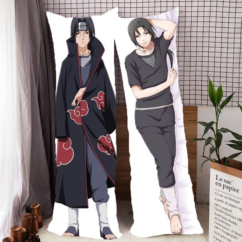 

New Anime Naruto Hugging Pillowcase Cartoon Uchiha Sasuke Itachi Hatake Kakashi Hugging Home Body Pillow Case Cover 201212