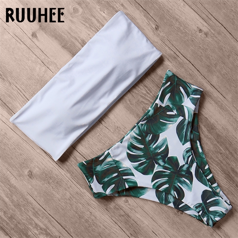 RUUHEE Bikini Swimwear Swimsuit Women Print High Waist Bikini Set Strapless Bandeau Bathing Suit Female Beach Wear Biquini Y200319, B3388rg
RUUHEE Bikini Swimwear Swimsuit Women Print High Waist Bikini Set Strapless Bandeau Bathing Suit Female Beach Wear Biquini Y200319, B3388rg