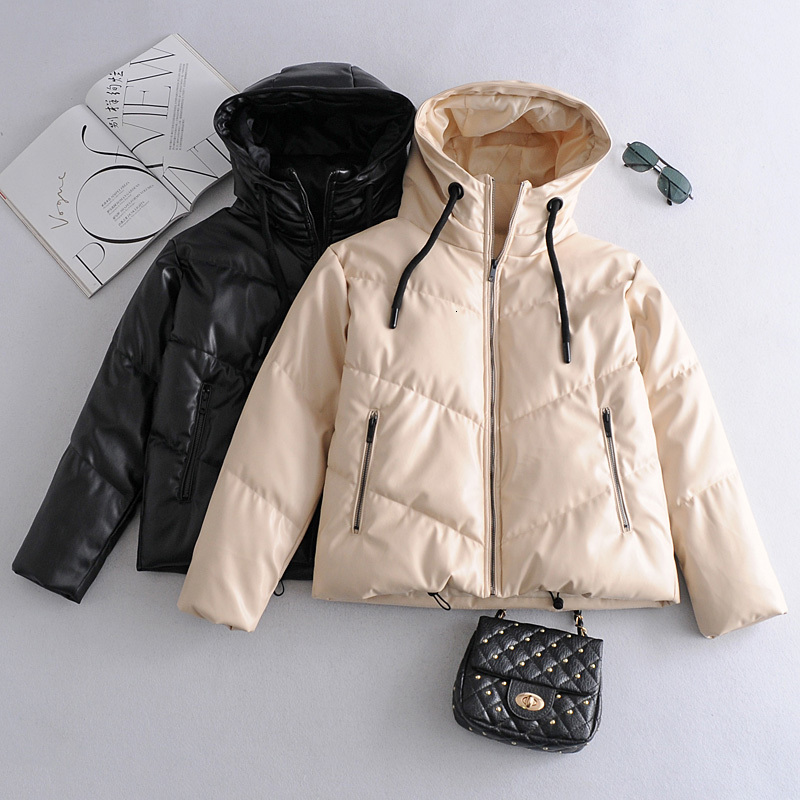 2021 New Winter Women with Hoods Black Leather Cotton Hot Female Short Windproof Jacket Outwear TG26
2021 New Winter Women with Hoods Black Leather Cotton Hot Female Short Windproof Jacket Outwear TG26