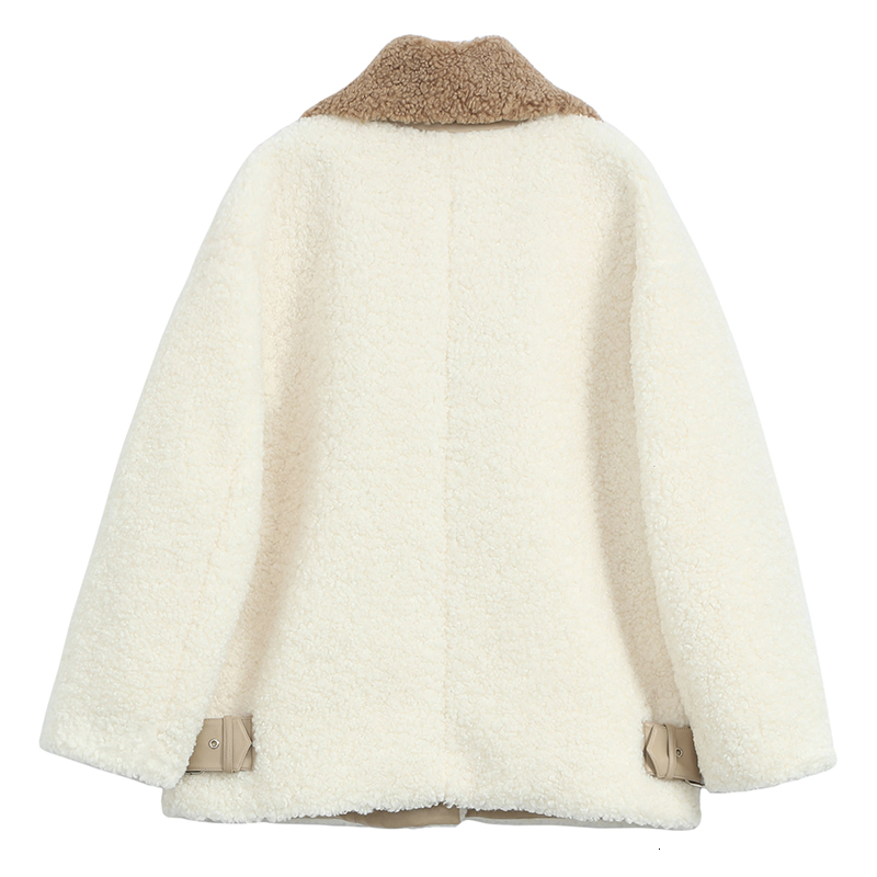 Springtime Fake Autumn Skin Sheep's Wool Motorcycle Thick Fur Collar Warm Leather Jacket Outerwear Feminine 025s, Beige
Springtime Fake Autumn Skin Sheep's Wool Motorcycle Thick Fur Collar Warm Leather Jacket Outerwear Feminine 025s, Beige