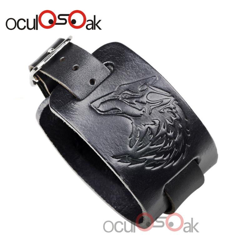 Leather Watch Band Bracelet Bangles Adjustable Brown Wide Bracelet for Men Fashion Cuff Wristband Jewelry
Leather Watch Band Bracelet Bangles Adjustable Brown Wide Bracelet for Men Fashion Cuff Wristband Jewelry