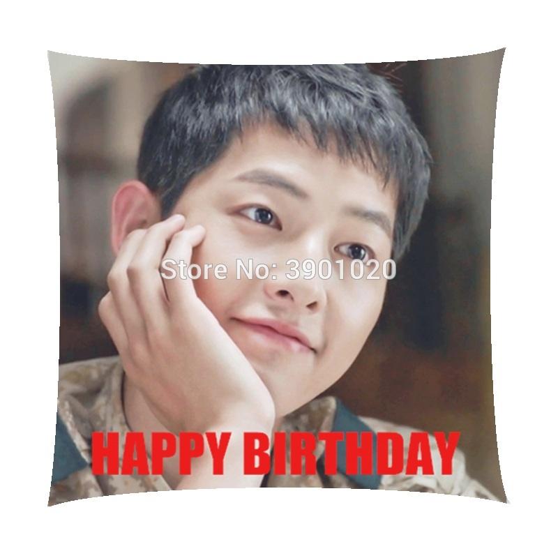 New Happy Birthday to you Song Joong Ki home decorative Square Pillow customize Gift
New Happy Birthday to you Song Joong Ki home decorative Square Pillow customize Gift