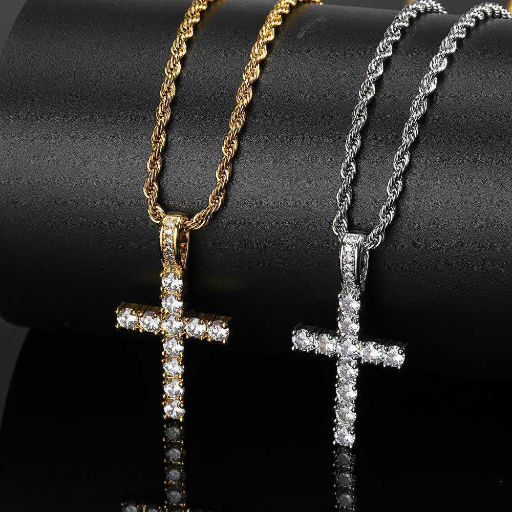 Mens cross diamond pendant full of zircon solid trumpet brand designer chain necklace choker European American ornaments
Mens cross diamond pendant full of zircon solid trumpet brand designer chain necklace choker European American ornaments