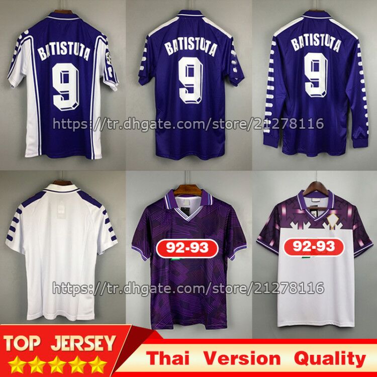 Retro FIORENTINA BATISTUTA 1998 1999 RUI COSTA 99 00 FLORENCE soccer jersey 92 93 football shirt kit camiseta futbol maillot de foot, Grey
Retro FIORENTINA BATISTUTA 1998 1999 RUI COSTA 99 00 FLORENCE soccer jersey 92 93 football shirt kit camiseta futbol maillot de foot, Grey