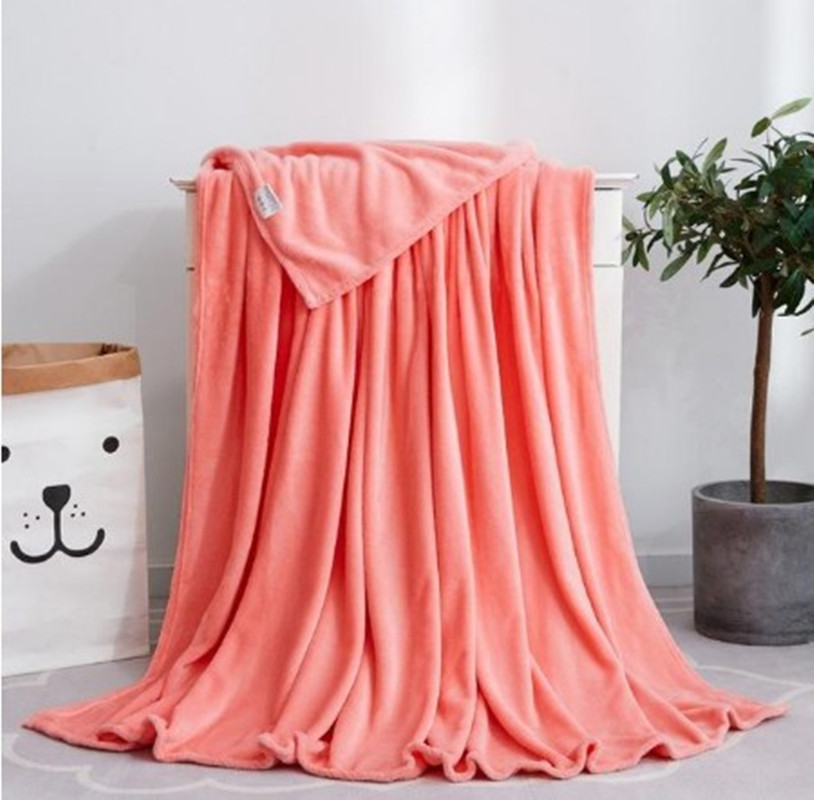 45 Hot Home textile flannel weighted Blanket super warm soft solid blankets throw on Sofa/Bed/ Travel patchwork Bedspread Decor