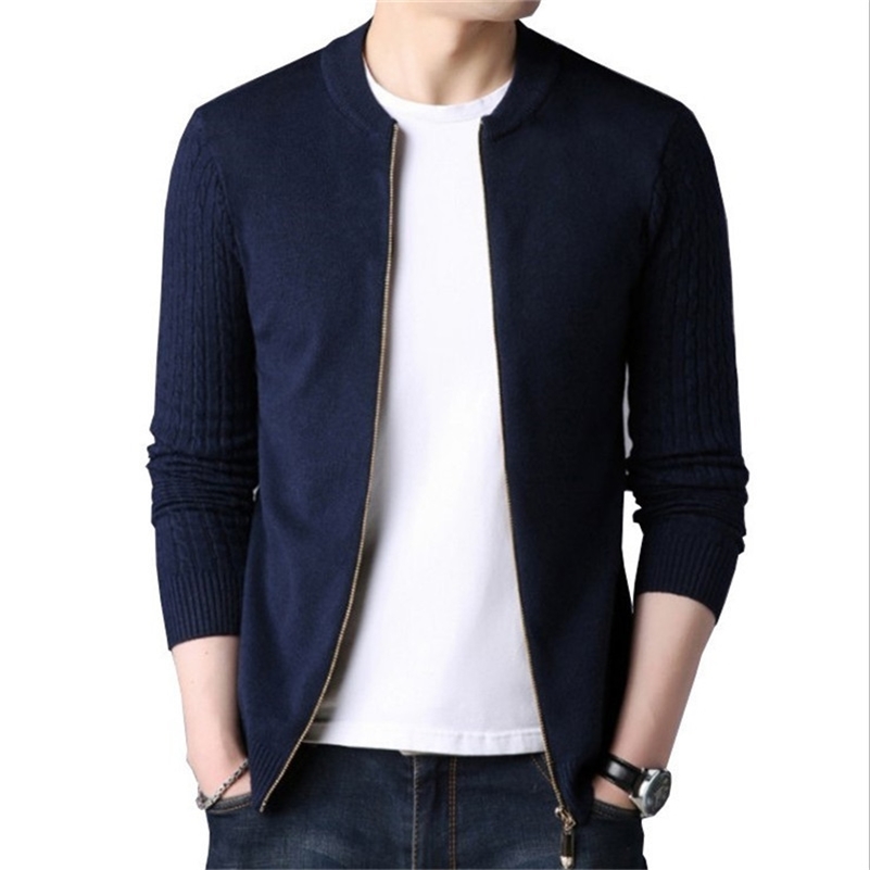Spring Men's Sweater Cardigan Solid Long Sleeve Knitted Coat Full Zipper Casual Wool Sweater Tide Slim Male Autumn Clothing 201117, Navy blue
Spring Men's Sweater Cardigan Solid Long Sleeve Knitted Coat Full Zipper Casual Wool Sweater Tide Slim Male Autumn Clothing 201117, Navy blue