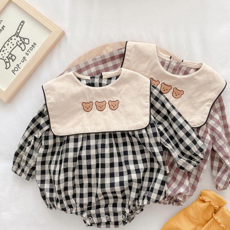 2021 Spring New Bodysuits Cute Little Bear Print Long Sleeve Baby Boys Bodysuit Kids Plaid Jumpsuit for Girls Clothes Oxzt, Ml112black
2021 Spring New Bodysuits Cute Little Bear Print Long Sleeve Baby Boys Bodysuit Kids Plaid Jumpsuit for Girls Clothes Oxzt, Ml112black