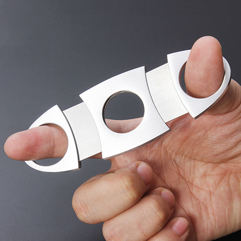 Stainless Steel Cigar Cutter Knife Portable Small Double Blades Cigar Scissors Metal Cut Cigar Devices Tools Smoking Accessories 
Stainless Steel Cigar Cutter Knife Portable Small Double Blades Cigar Scissors Metal Cut Cigar Devices Tools Smoking Accessories