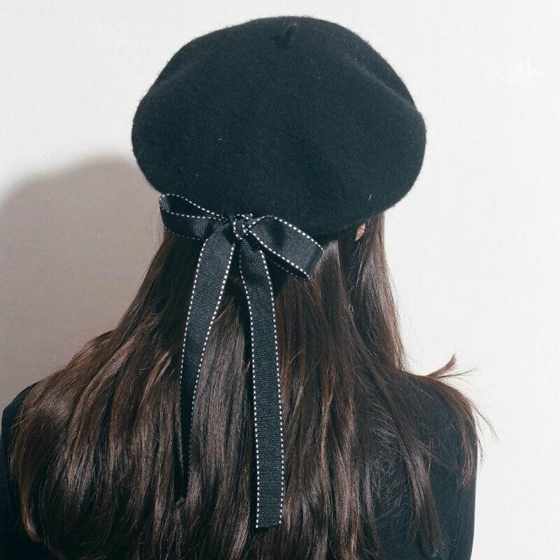 Hirigin Fashion Womens Ladies Fashion Beret Harajuku Wool Basque Beret Hat With Bowknot1, Black
Hirigin Fashion Womens Ladies Fashion Beret Harajuku Wool Basque Beret Hat With Bowknot1, Black