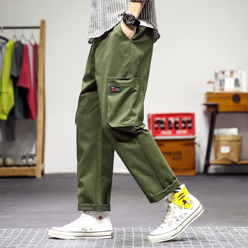 Casual pants men's four seasons new Korean sports pants wide legged father's Capris fashionable men's straight, Black
Casual pants men's four seasons new Korean sports pants wide legged father's Capris fashionable men's straight, Black