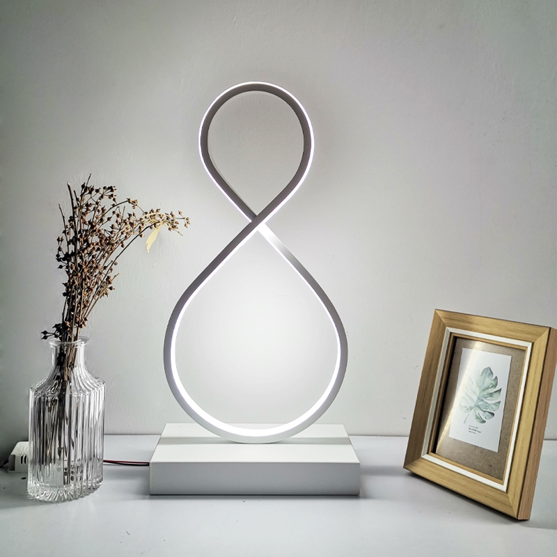 LED Table Lamp 8 Shaped Desk lamp Bedside Night Light for Home Living Room Bedroom Decor Lighting fixtures