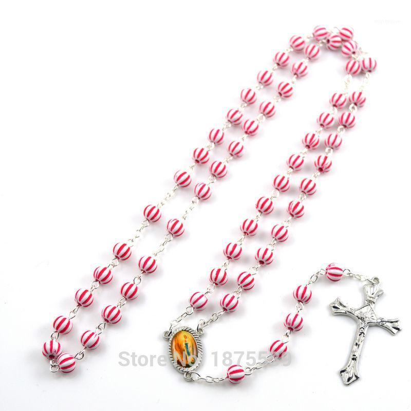Beautiful watermelon acrylic bead catholic rosary with France madonna center and crucifix cross1
Beautiful watermelon acrylic bead catholic rosary with France madonna center and crucifix cross1