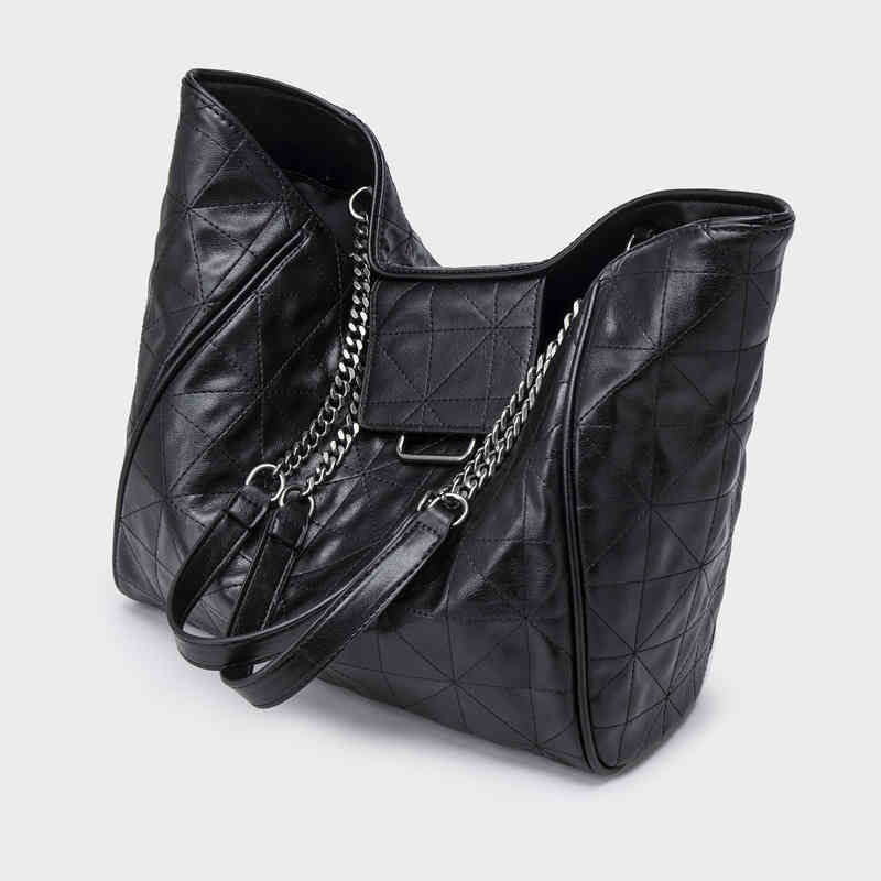 Firmranch Women's Black Tote Za Summer Soft Leather Large Capacity Brand Designer Chain Handbag Shoulder Shopper Bag Luxury
Firmranch Women's Black Tote Za Summer Soft Leather Large Capacity Brand Designer Chain Handbag Shoulder Shopper Bag Luxury