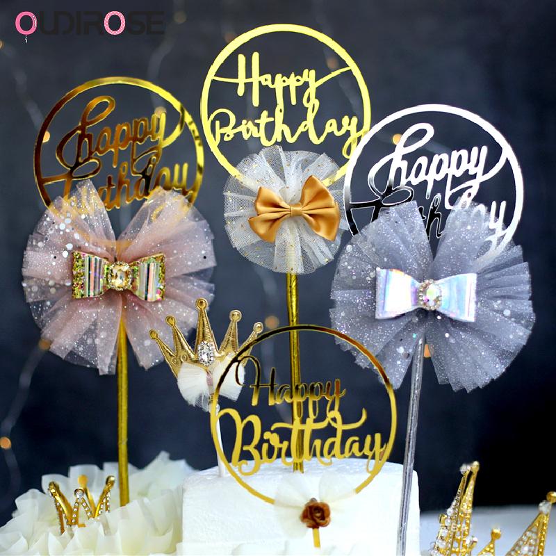 Bow-knot Crystal Straw Cake Decoration Glitter Acrylic Happy Birthday Cake Topper DIY Party Wedding Decoration Baking Supplies
Bow-knot Crystal Straw Cake Decoration Glitter Acrylic Happy Birthday Cake Topper DIY Party Wedding Decoration Baking Supplies