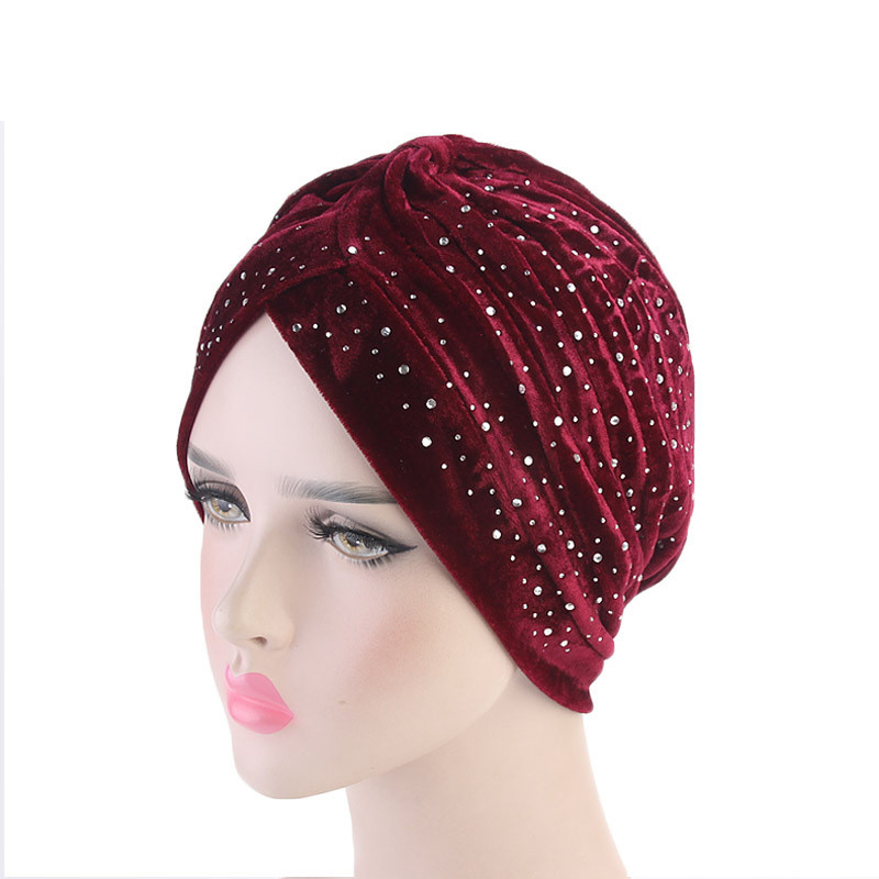 Glitter Women Home Hat African Female Beanie Sleep Cap Arab Muslim Ladies Plain Velvet Bling Bling Hair Turban Hat TB-169, Green
Glitter Women Home Hat African Female Beanie Sleep Cap Arab Muslim Ladies Plain Velvet Bling Bling Hair Turban Hat TB-169, Green