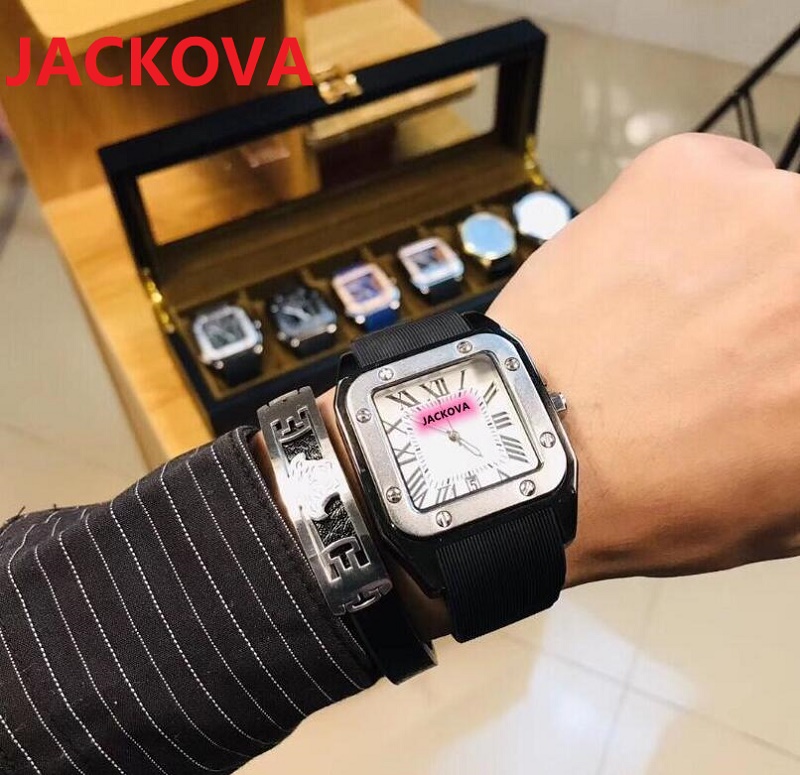 Top Brand Luxury Square Designer Watches 40mm Rubber Silicone Calendar Set Gift Waterproof Quartz Watch Men Valentine Father's Day Gift, As pic
Top Brand Luxury Square Designer Watches 40mm Rubber Silicone Calendar Set Gift Waterproof Quartz Watch Men Valentine Father's Day Gift, As pic