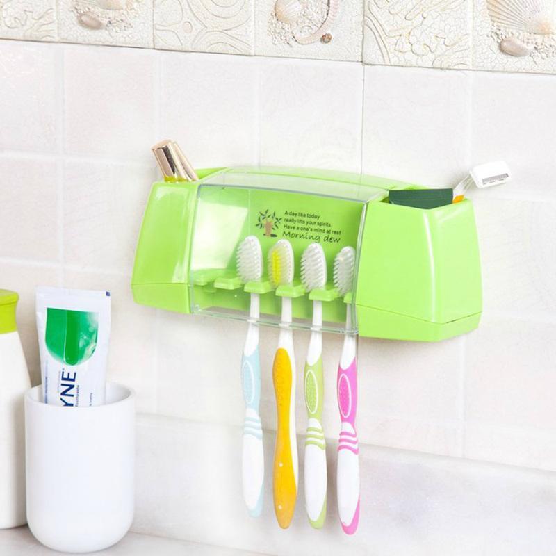 Bathroom Kitchen Family Wall Stand Toiletries Toothpaste Storage Bathroom Set Multifunctional Toothbrush Holder Storage Box1
Bathroom Kitchen Family Wall Stand Toiletries Toothpaste Storage Bathroom Set Multifunctional Toothbrush Holder Storage Box1