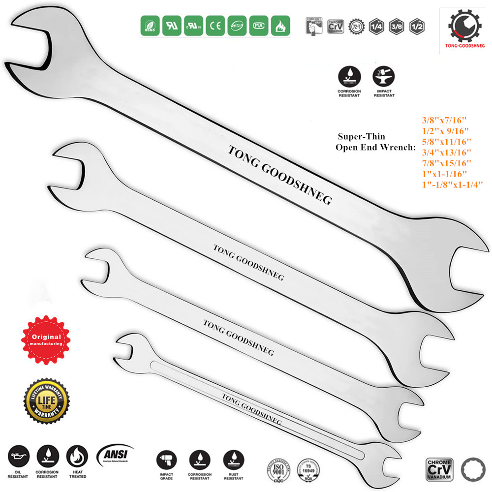 Super-Thin 3mm Open End Wrench,1/2"-1"Inch Saving Wrench Torque Wrenches Metric for Narrow Spaces Hand Tools Car Repair Tools
Super-Thin 3mm Open End Wrench,1/2"-1"Inch Saving Wrench Torque Wrenches Metric for Narrow Spaces Hand Tools Car Repair Tools