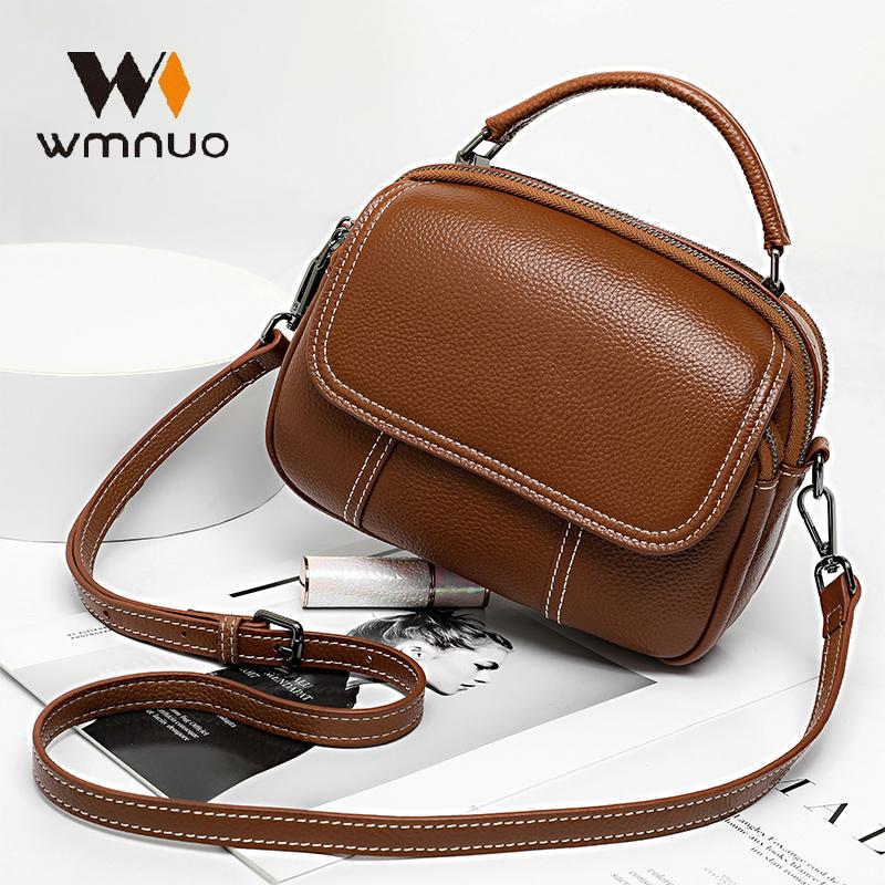 Wmnuo Bag Women Mini Solid 100% Genuine Leather Handbag For Women Double Zipper Cover Shoulder Messenger Bag Candy Color Hot, Black
Wmnuo Bag Women Mini Solid 100% Genuine Leather Handbag For Women Double Zipper Cover Shoulder Messenger Bag Candy Color Hot, Black