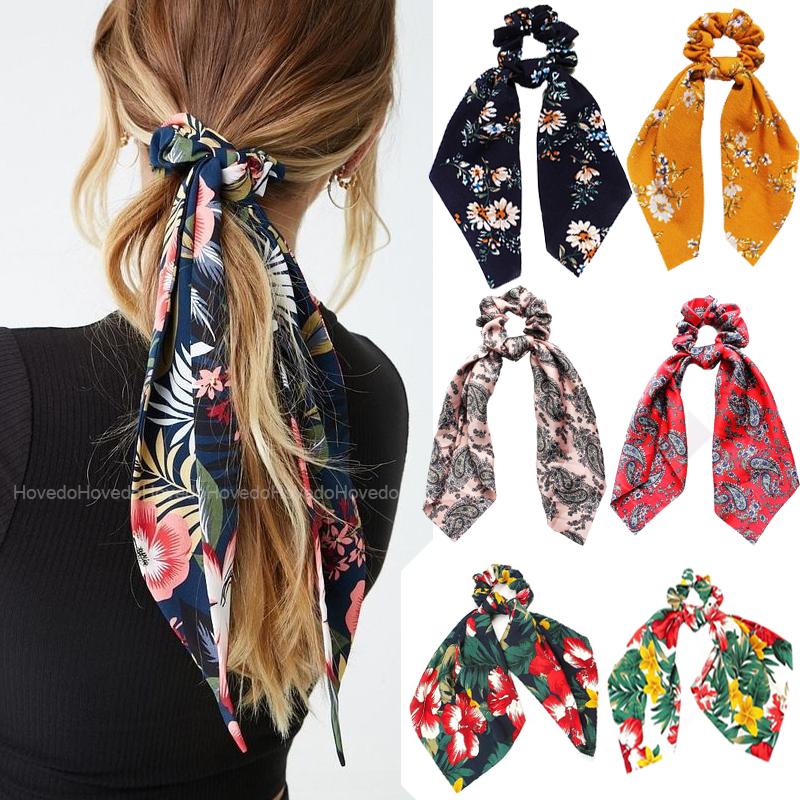 Fashion Floral Print Scrunchies Solid Long Hair Ribbon For Women Ponytail Scarf Sweet Elastic Hair Band Accessories
Fashion Floral Print Scrunchies Solid Long Hair Ribbon For Women Ponytail Scarf Sweet Elastic Hair Band Accessories