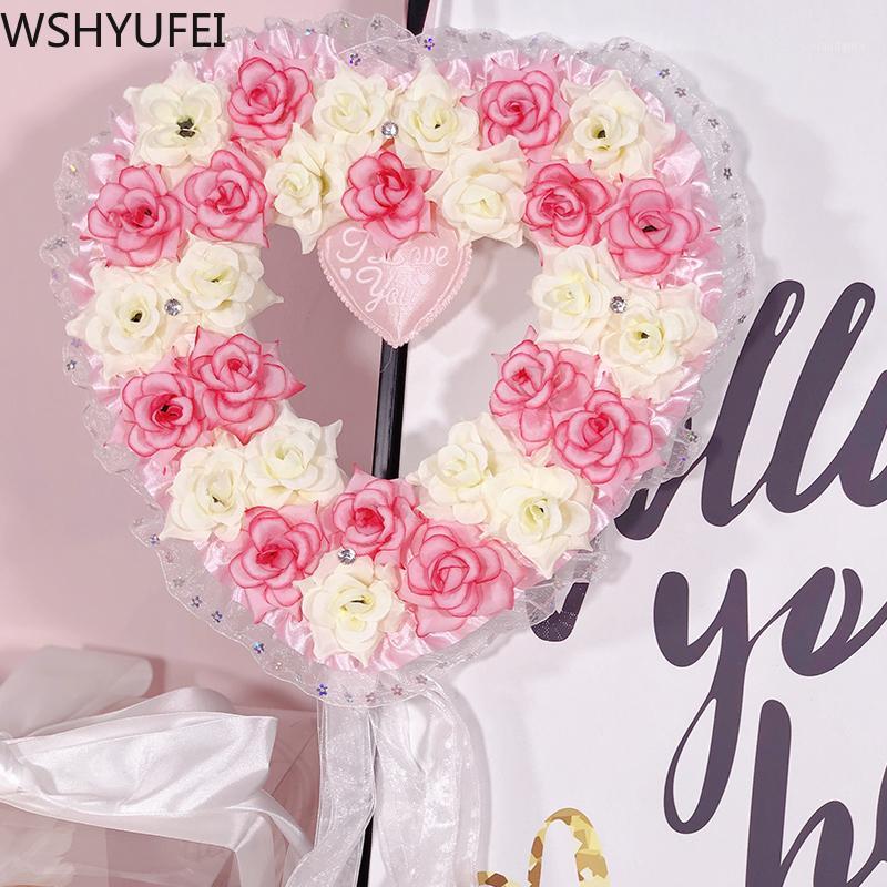 Artificial Wreath Door Hanging Home Decor Wedding Backdrop layout Romantic rose love pendant Garland Christmas Decoration1, As shown
Artificial Wreath Door Hanging Home Decor Wedding Backdrop layout Romantic rose love pendant Garland Christmas Decoration1, As shown