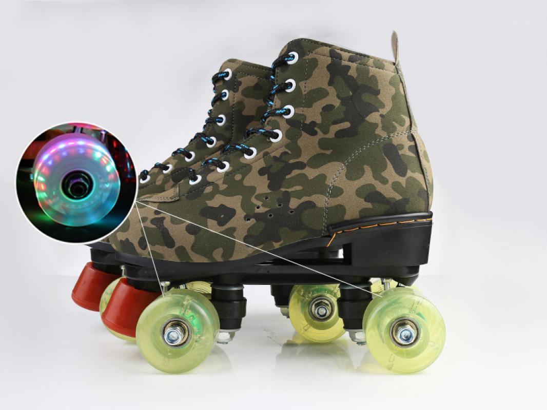 Camouflage Skates Two-Line Roller Skates 4-Wheel Lace-Up Color Led Lights For Men And Women Size 26-441, Black wheels
Camouflage Skates Two-Line Roller Skates 4-Wheel Lace-Up Color Led Lights For Men And Women Size 26-441, Black wheels