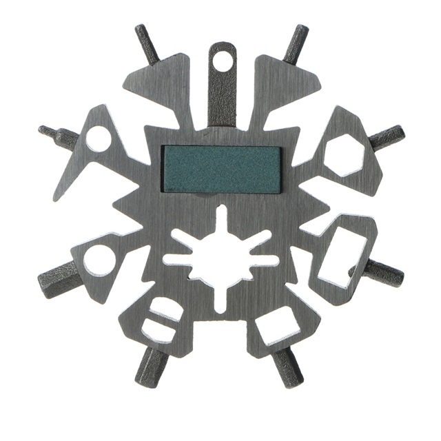 Black Portable Keychain Snowflake Tool Card Multifunction Screwdriver Wrench Beer Opener Bike Hand Tools Gift For Men
Black Portable Keychain Snowflake Tool Card Multifunction Screwdriver Wrench Beer Opener Bike Hand Tools Gift For Men