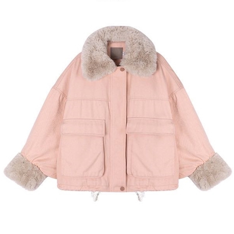 Colorfaith New Autumn Winter Women Jackets Quilted Puffer Parkas High-Quality Warm Wild Oversize Pink Lady Short Coat CO970 201201