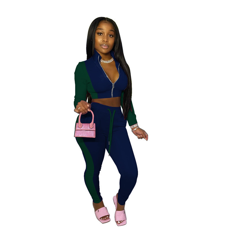 womens hoodie tracksuits legging two piece set outfits long sleeve tracksuit jacket pants sportswear panelled outerwear tights sports