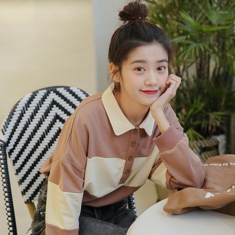 2020 Autumn New Women' Sweatshirt Korean Fashion Casual Harajuku Long Sleeve Loose Sweet Cute Stitching Contrast Sweatshirts1, Blue
2020 Autumn New Women' Sweatshirt Korean Fashion Casual Harajuku Long Sleeve Loose Sweet Cute Stitching Contrast Sweatshirts1, Blue