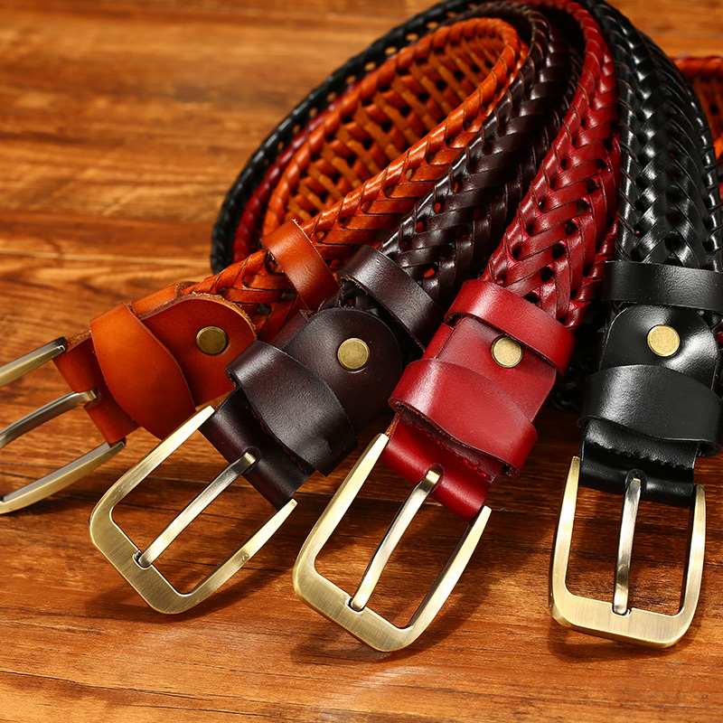 2021 New Mens Belts Luxury Fashion Genuine Leather Braided Real Cow Straps Men Jeans Wide Girdle Male Wao0, Black
2021 New Mens Belts Luxury Fashion Genuine Leather Braided Real Cow Straps Men Jeans Wide Girdle Male Wao0, Black