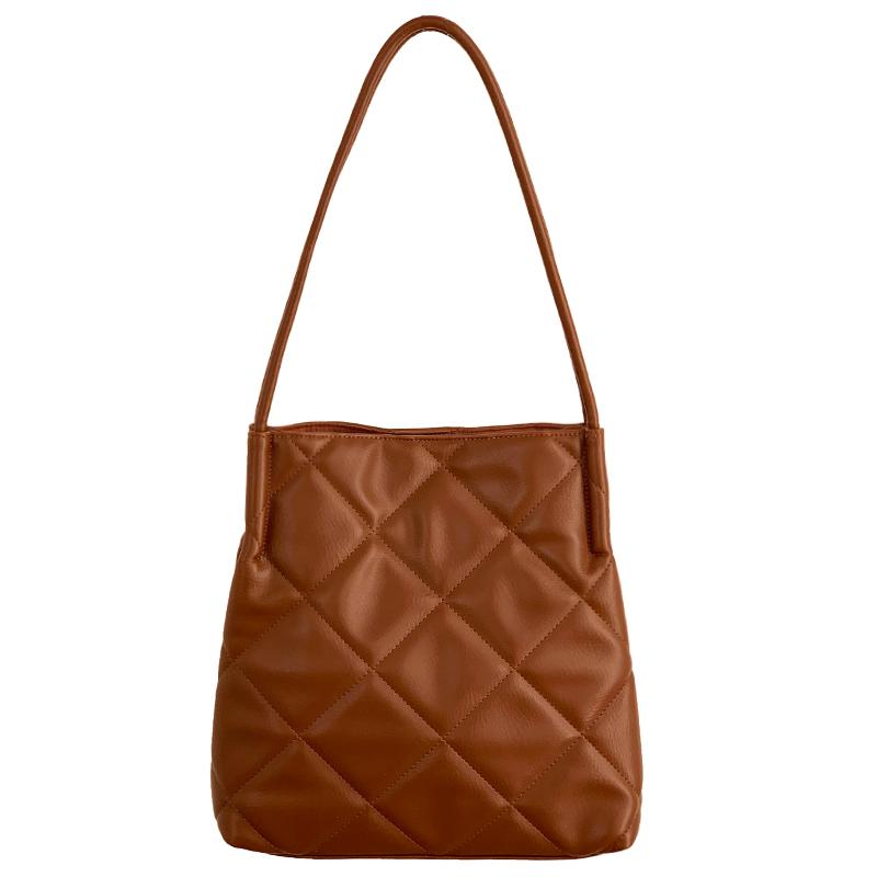women brown black pu leather diamond lattice classice shoulder bag for female soft vintage large capacity handbag
women brown black pu leather diamond lattice classice shoulder bag for female soft vintage large capacity handbag