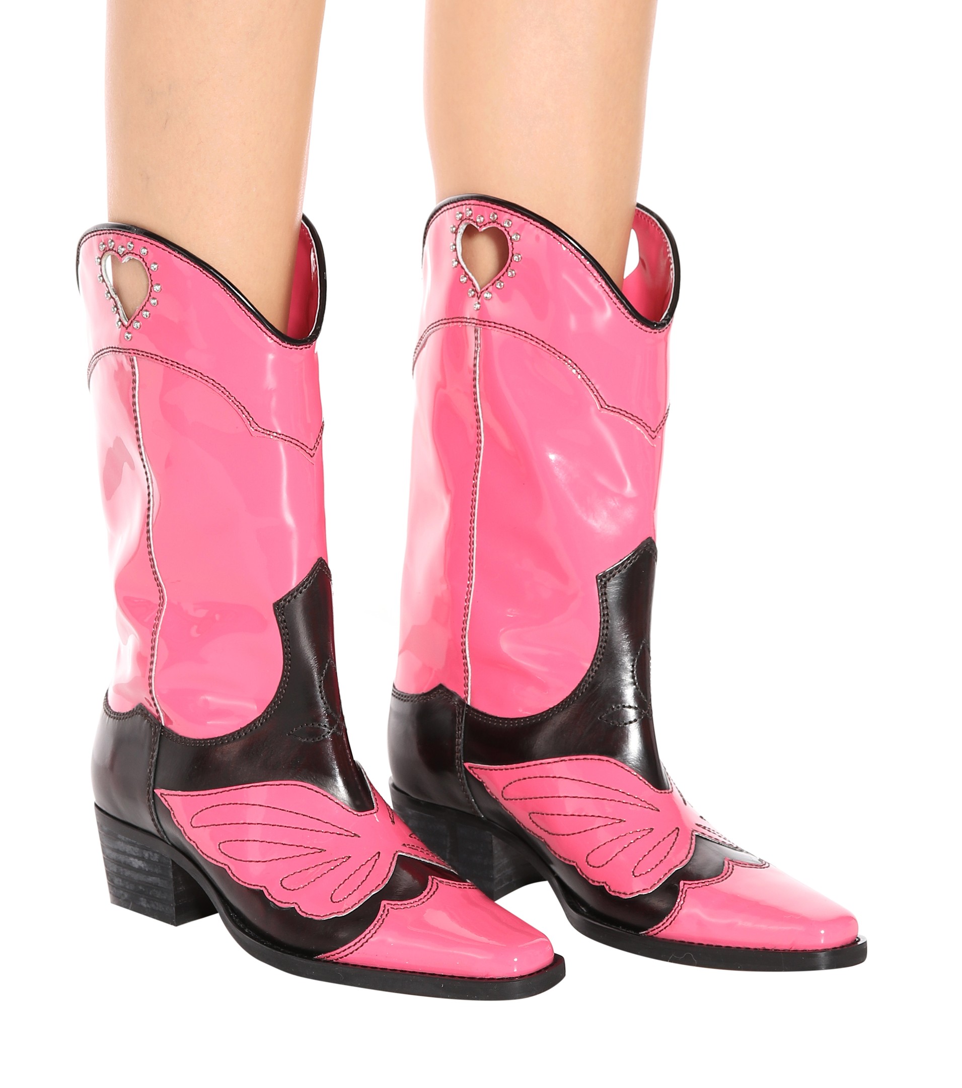 Runway Design Genuine Leather Mid Calf Boots For Women Embroider Butterfly Motorcycle Boots Pointed toe Chunky Heels Shoes Women, Blue
Runway Design Genuine Leather Mid Calf Boots For Women Embroider Butterfly Motorcycle Boots Pointed toe Chunky Heels Shoes Women, Blue