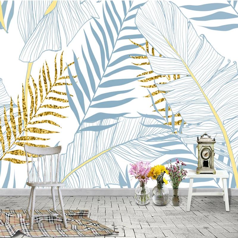 Custom Mural Wallpaper 3D Plant Banana Leaf Fresco Modern Simple Living Room Bedroom Restaurant Background Wall Painting Murals, As pic
Custom Mural Wallpaper 3D Plant Banana Leaf Fresco Modern Simple Living Room Bedroom Restaurant Background Wall Painting Murals, As pic