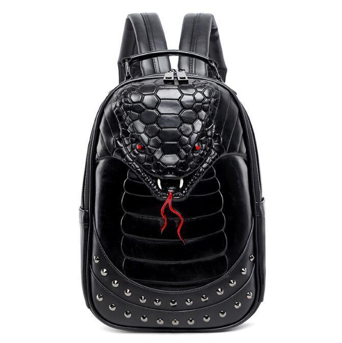 Stylish backpacks 3D wolf head backpack special cool shoulder bags for teenage girls boys leather laptop school bags