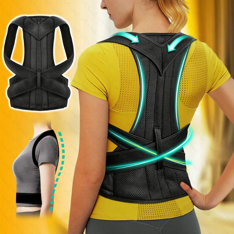 Back Support Correction Posture Corrector For Brace Shoulder Massage Straight Straightener, Black;blue
Back Support Correction Posture Corrector For Brace Shoulder Massage Straight Straightener, Black;blue