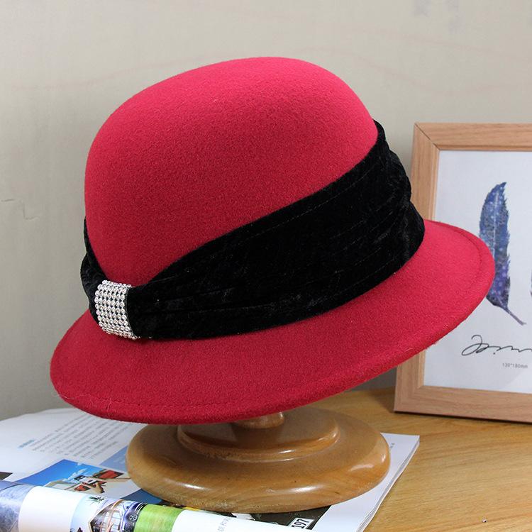 Mingli Tnegda Lady Elegant Basin Top Hat Winter Felt Hat Velvet Diamond Dome Fashion British Tweed Cap Fascinator Fedora, Velvet with grey hat
Mingli Tnegda Lady Elegant Basin Top Hat Winter Felt Hat Velvet Diamond Dome Fashion British Tweed Cap Fascinator Fedora, Velvet with grey hat