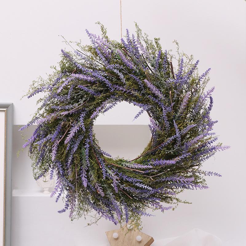 Easter Decoration Wreath Natural Fine Lavender Artificial Wreath Easter Decorations Door Pendants Ornament Decor for Home, Flower hudie 
Easter Decoration Wreath Natural Fine Lavender Artificial Wreath Easter Decorations Door Pendants Ornament Decor for Home, Flower hudie