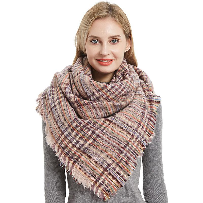 Scarves Design 135*135cm Brand Women Scarf Two-color Grid Spring Winter Warm Hijabs Lady Foulard Bandana Plaid
Scarves Design 135*135cm Brand Women Scarf Two-color Grid Spring Winter Warm Hijabs Lady Foulard Bandana Plaid