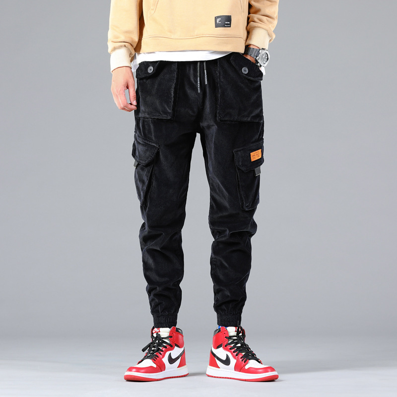2021 New Fashion Streetwear Men Jeans Big Pocket Elastic Casual Corduroy Cargo Pants Black Brown Designer Hip Hop Joggers Loose Trousers Cd4
2021 New Fashion Streetwear Men Jeans Big Pocket Elastic Casual Corduroy Cargo Pants Black Brown Designer Hip Hop Joggers Loose Trousers Cd4