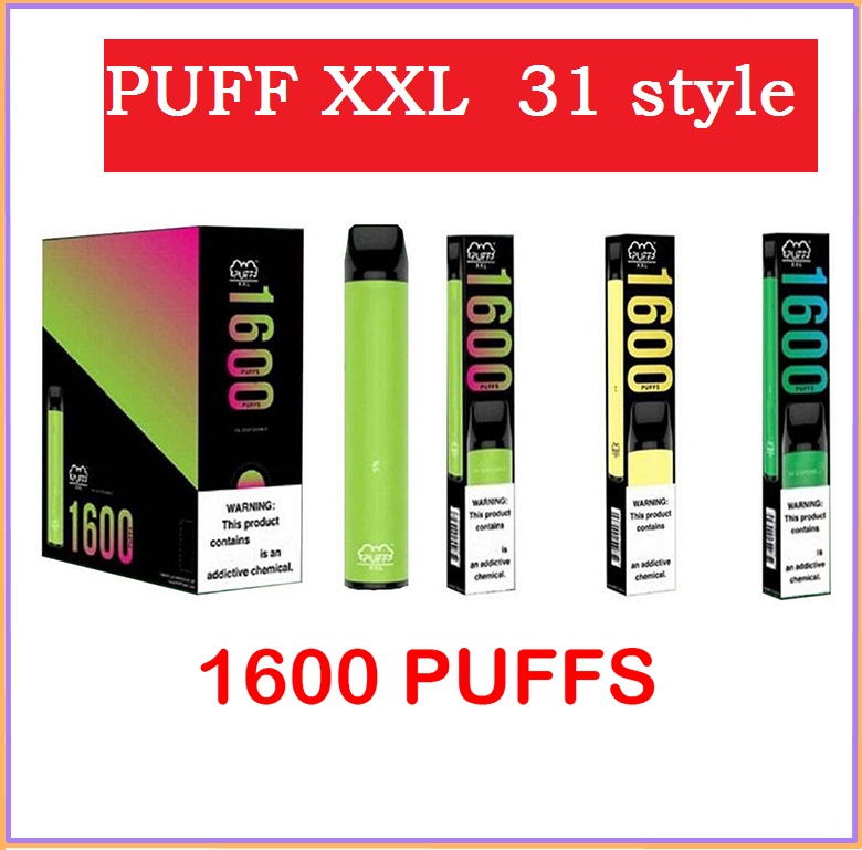 Puff XXL Disposable Vape Pen 31 style 1600 Puff Pre Filled Pods Vape Cartridge Puff Bars e cigarette vs air bar
Puff XXL Disposable Vape Pen 31 style 1600 Puff Pre Filled Pods Vape Cartridge Puff Bars e cigarette vs air bar