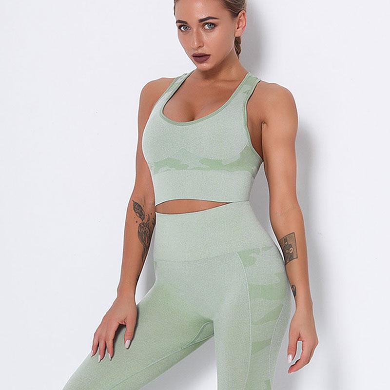 Camouflage Yoga Set Women 2 Pcs Leggings+Sports Bra Woman Gym Clothing Workout Fitness Sportswear Outfits Seamless Sports set, Brapantsgreen
Camouflage Yoga Set Women 2 Pcs Leggings+Sports Bra Woman Gym Clothing Workout Fitness Sportswear Outfits Seamless Sports set, Brapantsgreen